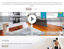 Tablet Screenshot of klinikamrhein.de